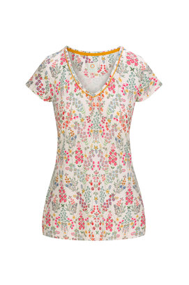 Pip Studio Toy Short Sleeve Top Primavera White S