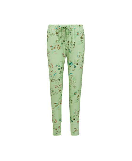 Pip Studio Bobien Long Trousers Kawai Flower Light Green XXL