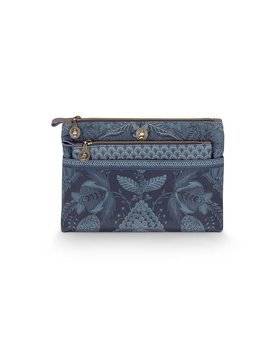 Pip Studio Cosmetic Bag Combi Kyoto Festival Indigo Blue 26x18x7.5cm/22