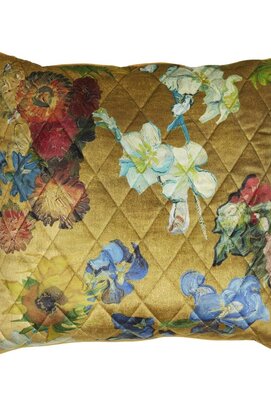 Beddinghouse x Van Gogh Museum Carré Fleuri Cushion - Gold 50x50 cm