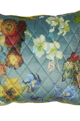 Beddinghouse x Van Gogh Museum Carré Fleuri Cushion - Green 50x50 cm