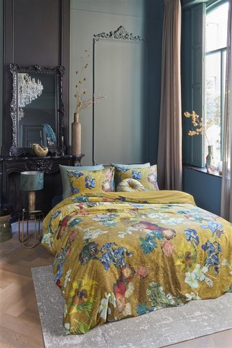 Beddinghouse Beddinghouse x Van Gogh Museum Partout des Fleurs - Gold 200x200/220 cm afbeelding