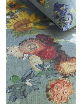 Beddinghouse x Van Gogh Museum Partout des Fleurs Bedspread - Green 180x260 cm