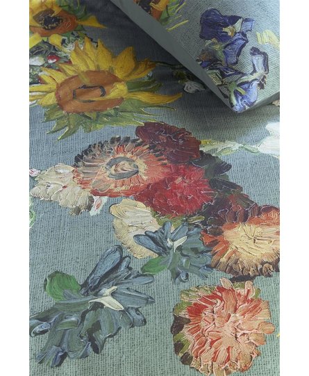 Beddinghouse x Van Gogh Museum Partout des Fleurs Bedspread - Green 180x260 cm