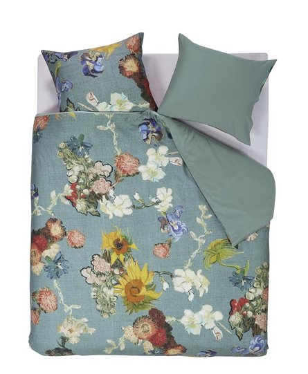 Beddinghouse x Van Gogh Museum Partout des Fleurs Bedspread - Green 180x260 cm