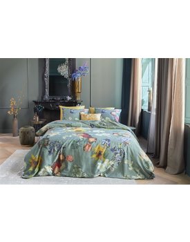 Beddinghouse x Van Gogh Museum Partout des Fleurs Bedspread - Green 260x260 cm