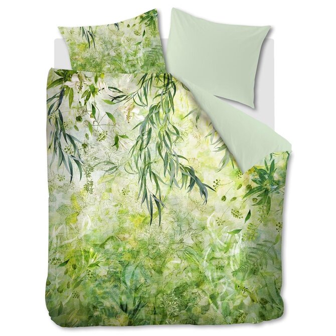 Kardol Giverny Dekbedovertrek - Green 200x200/220 cm