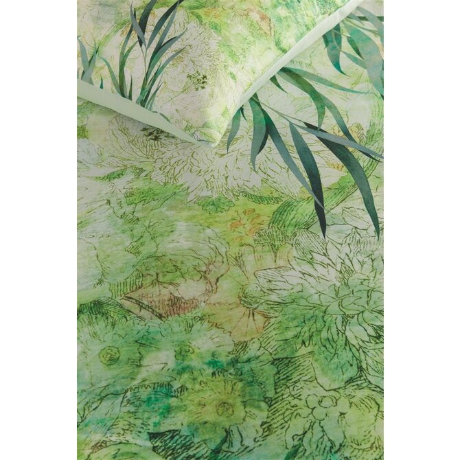 Kardol Giverny Dekbedovertrek - Green 200x200/220 cm