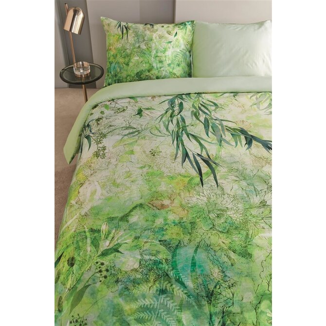 Kardol Giverny Dekbedovertrek - Green 200x200/220 cm