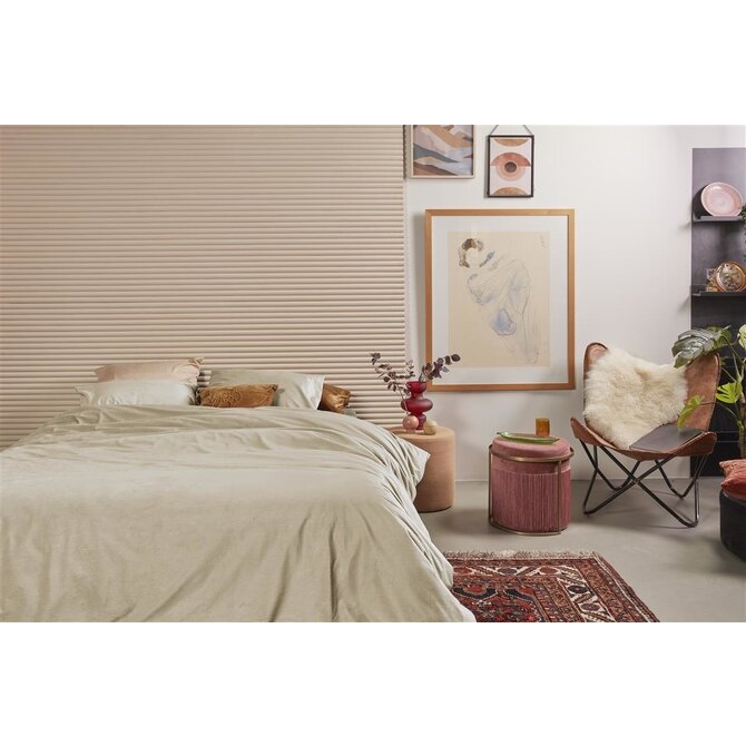 At Home by Beddinghouse Cosy Corduroy Dekbedovertrek - Off-white 140x200/220 cm At Home by Beddinghouse Cosy Corduroy Dekbedovertrek - Off-white 140x200/220 cm