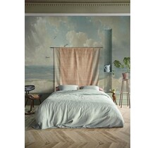 At Home by Beddinghouse Optimism Dekbedovertrek - Blue Grey 200x200/220 cm