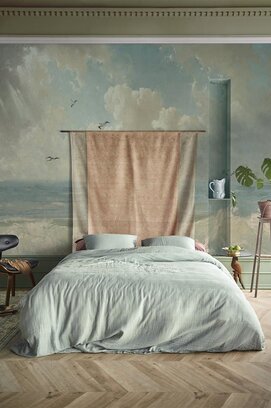 At Home by Beddinghouse Optimism Dekbedovertrek - Blue Grey 200x200/220 cm