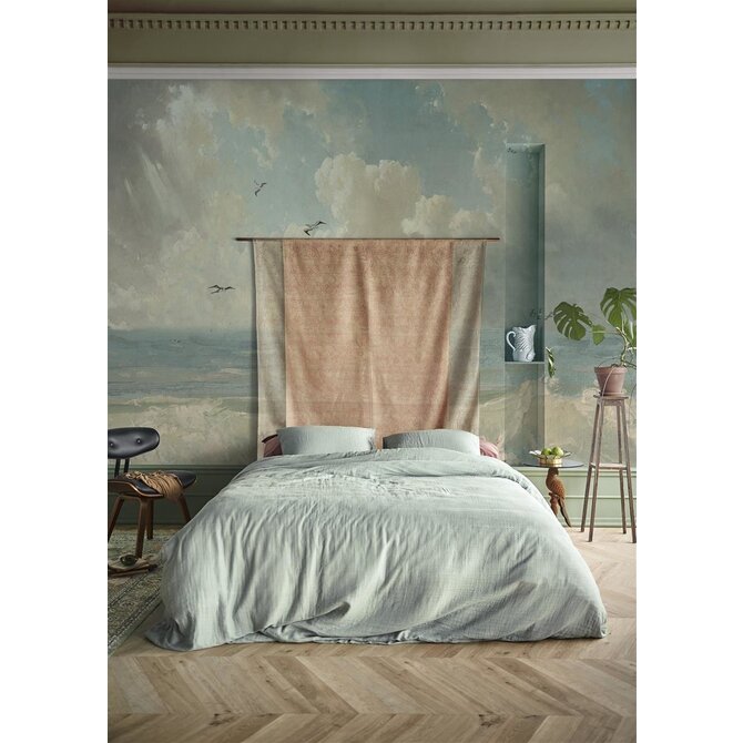 At Home by Beddinghouse Optimism Dekbedovertrek - Blue Grey 200x200/220 cm