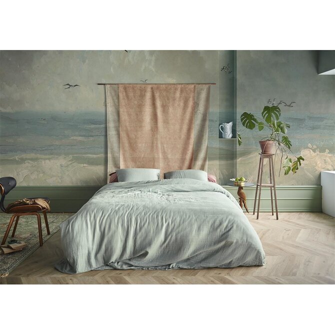 At Home by Beddinghouse Optimism Dekbedovertrek - Blue Grey 200x200/220 cm