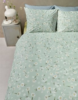 Ariadne at Home Daisies Dekbedovertrek - Blue Green 240x200/220 cm