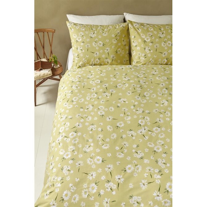 Ariadne at Home Daisies Dekbedovertrek - Light Yellow 140x200/220 cm