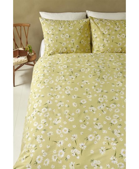 Ariadne at Home Daisies Dekbedovertrek - Light Yellow 200x200/220 cm