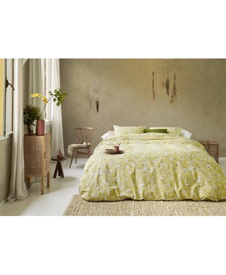 Ariadne at Home Daisies Dekbedovertrek - Light Yellow 240x200/220 cm