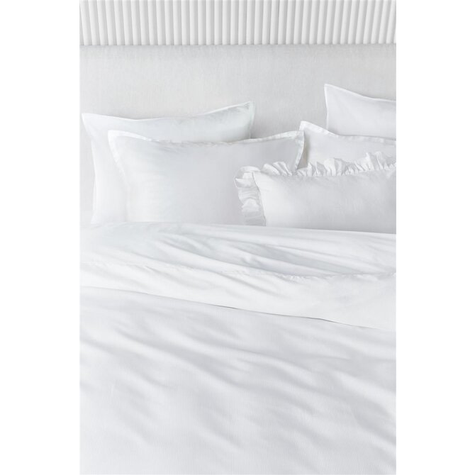 Beddinghouse Blanca  Dekbedovertrek  White 200x200/220 cm Beddinghouse Blanca  Dekbedovertrek  White 200x200/220 cm