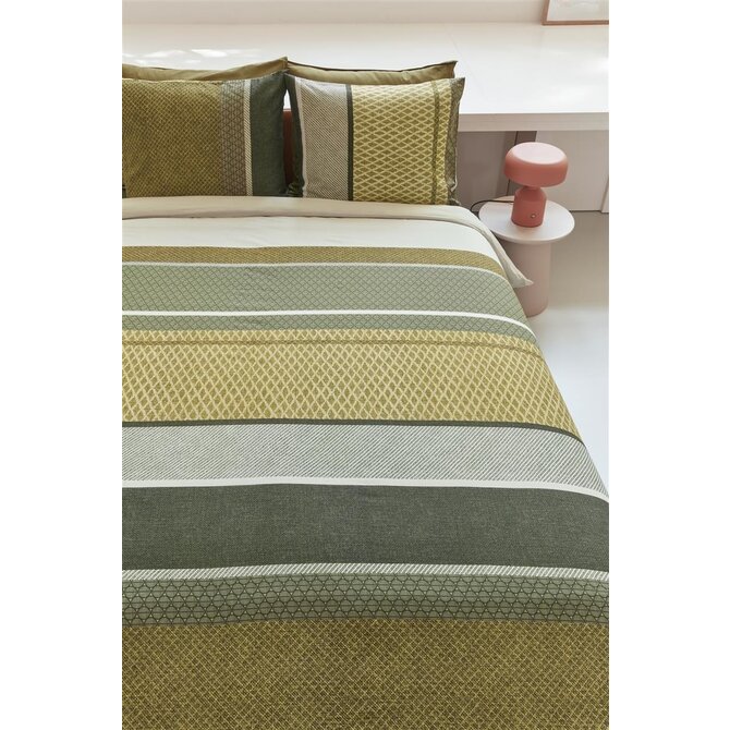 Beddinghouse Benthe  Dekbedovertrek  Green 200x200/220 cm