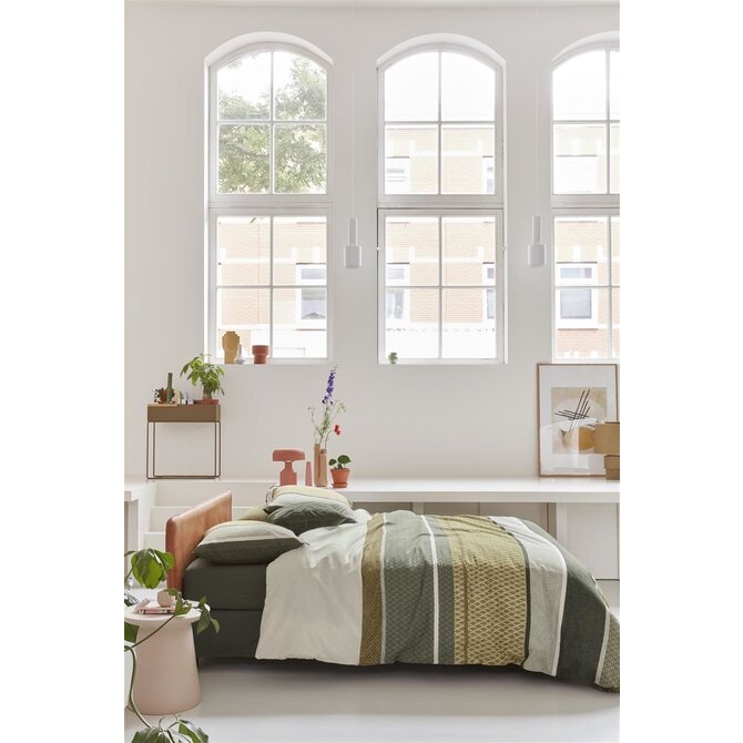 Beddinghouse Benthe  Dekbedovertrek  Green 240x200/220 cm
