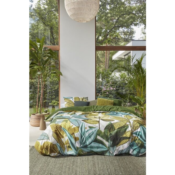 Beddinghouse Eden  Dekbedovertrek  Green 200x200/220 cm Beddinghouse Eden  Dekbedovertrek  Green 200x200/220 cm