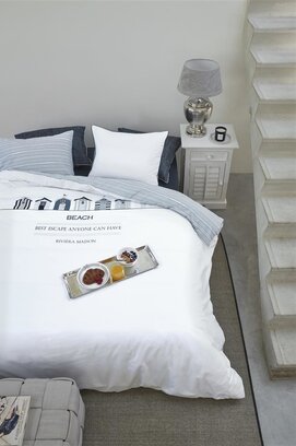 Rivièra Maison Beach Cottage Dekbedovertrek - Multi 140x200/220 cm