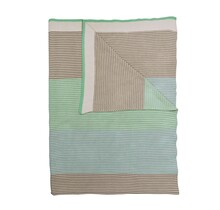 Pip Studio Blockstripe Throw - Light Green 130x170 cm