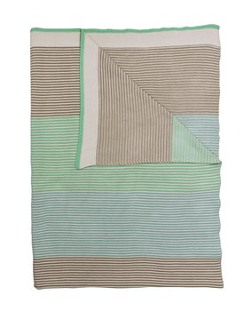 Pip Studio Blockstripe Throw - Light Green 130x170 cm