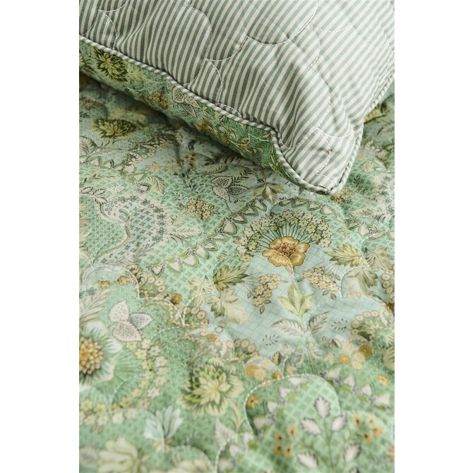 Pip Studio Saluti Piccoli Quilt - Green 180x260 cm Pip Studio Saluti Piccoli Quilt - Green 180x260 cm