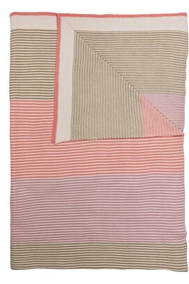 Pip Studio Blockstripe Throw - Pastel 130x170 cm
