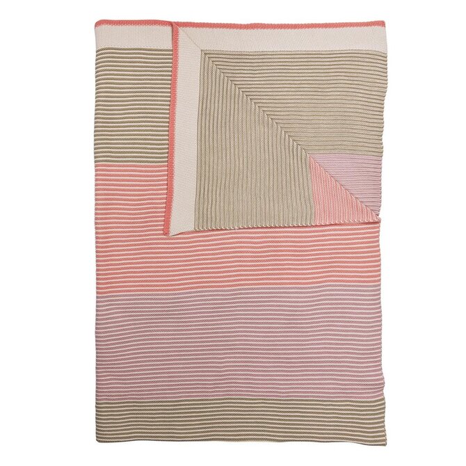 Pip Studio Blockstripe Throw - Pastel 130x170 cm