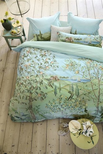 Pip Studio Pip Studio La Campagna Dekbedovertrekken- Green 240x200/220 cm afbeelding