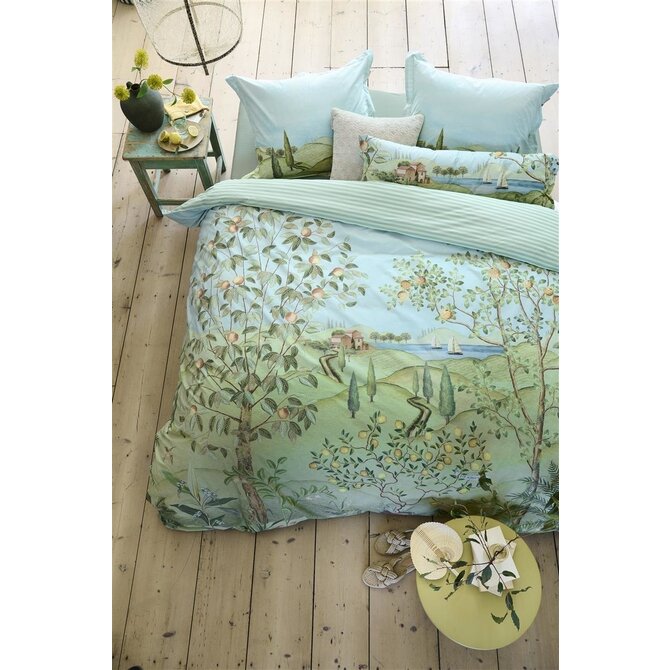 Pip Studio La Campagna Dekbedovertrekken- Green 240x200/220 cm
