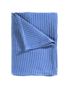 Heckett & Lane Wafel Plaid 240x260 Royal Blue