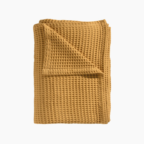 Heckettlane Wafel Plaid - 180x260 cm - Golden Yellow