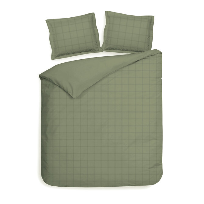 Heckett & Lane Diamante Dekbedovertrek 140x200x220 Laurel Green