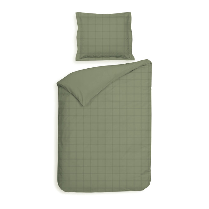 Heckett & Lane Diamante Dekbedovertrek 140x200x220 Laurel Green