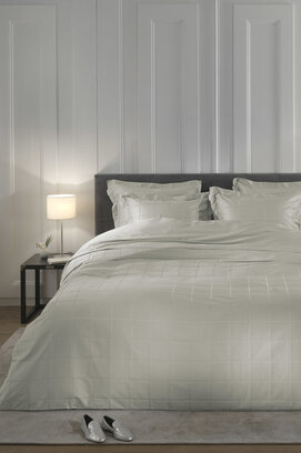 Heckett & Lane Diamante Dekbedovertrek 140x200x220 Cloud Grey