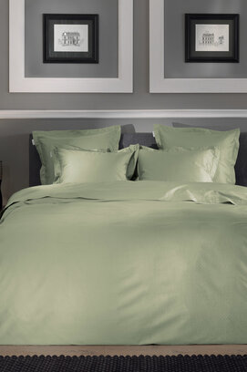 Heckett & Lane Punto dekbedovertrek 140x200/220 Laurel Green