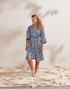 Essenza Sarai Lenthe Kimono sloe blue S