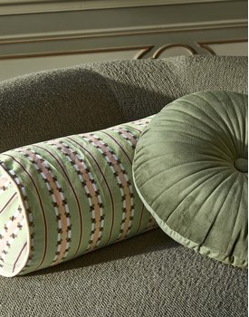 Essenza Iva Roll Cushion Jade Green 22x50