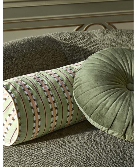 Essenza Iva Roll Cushion Jade Green 22x50