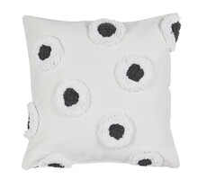 VTwonen Stripe and Eye Sierkussen - Natural 50x50 cm