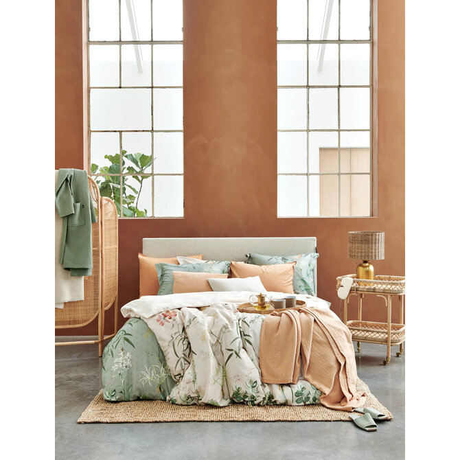 Vandyck Flower Garden Dekbedovertrek Cream Tan 2-persoons (200x200/220)