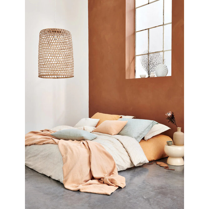 Vandyck Geometrical Dekbedovertrek Apricot Blush 1-persoons (140x200/220)