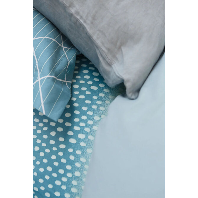 Vandyck Drops  Pearl Blue Kussensloop (60x70)