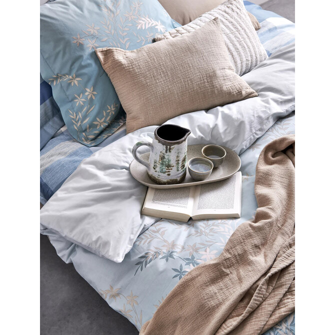 Vandyck Frizzle  Pearl Blue Kussensloop (60x70)