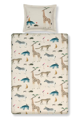 Vandyck Wild Animals  Cream Tan Kussensloop (60x70)