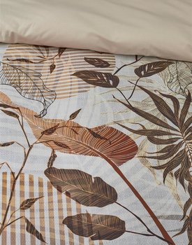 Rivièra Maison Sunset Leafs Dekbedovertrek - Brown 260x200/220 cm